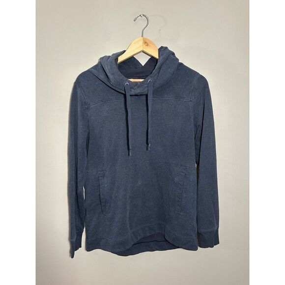 Lululemon Womens Hoodie Hooded Sweatshirt Pullover Size‎ 8 Navy Blue *Small Hole - Picture 2 of 8